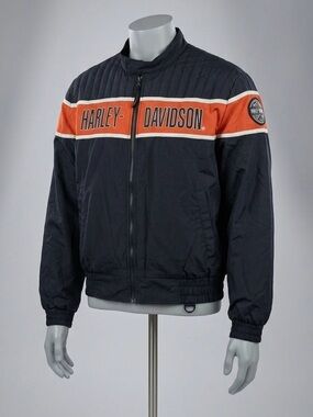 Vintage 1990s Harley-Davidson Racing Jacket - Made in USA
